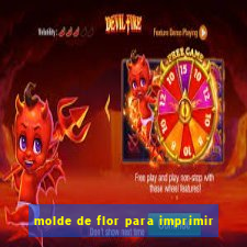 molde de flor para imprimir