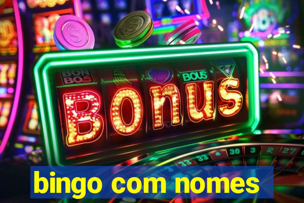 bingo com nomes